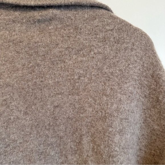 Kit and Ace Tan Wool Cashmere Blend Comforter Wrap Long Open - Picture 7 of 7